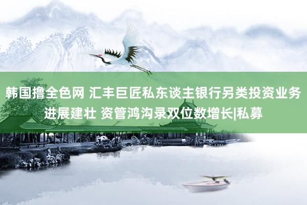 韩国撸全色网 汇丰巨匠私东谈主银行另类投资业务进展建壮 资管鸿沟录双位数增长|私募