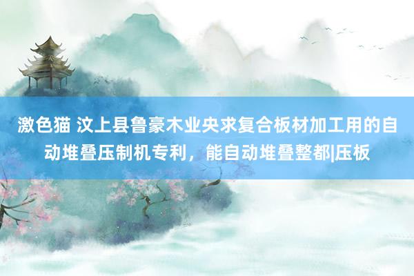 激色猫 汶上县鲁豪木业央求复合板材加工用的自动堆叠压制机专利，能自动堆叠整都|压板